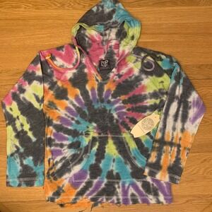 POP Surf Adult M Tie Dye Hoodie NWT